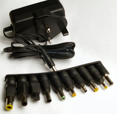5v 2.5 amp replacement power Supply adapter with 10 connector sizes